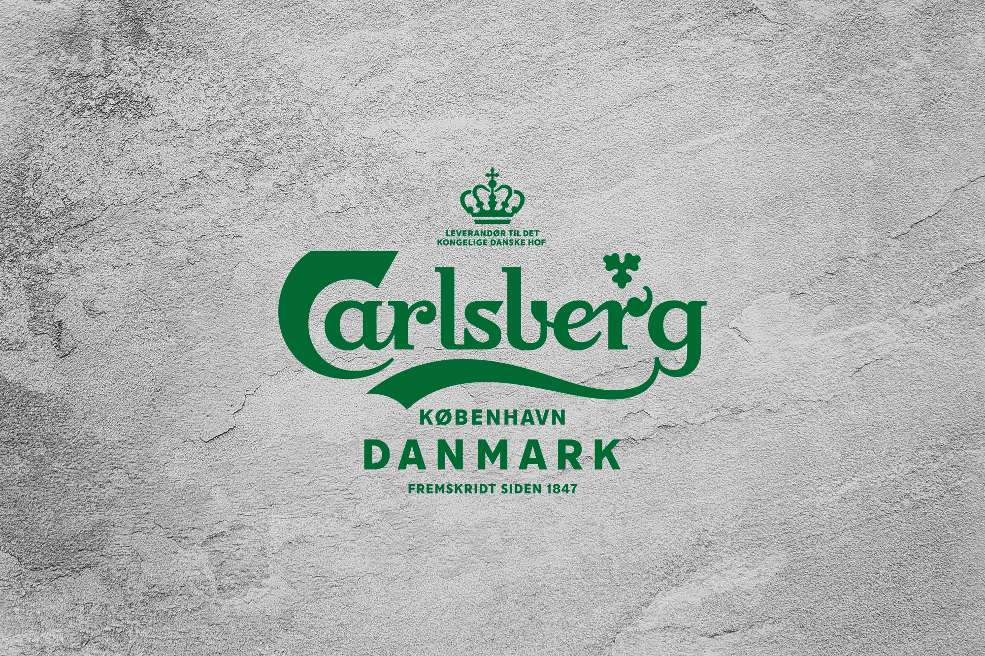 carlsberg logo på groft baggrund
