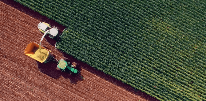 traktor harver mark for bæredygtige øl ingredienser