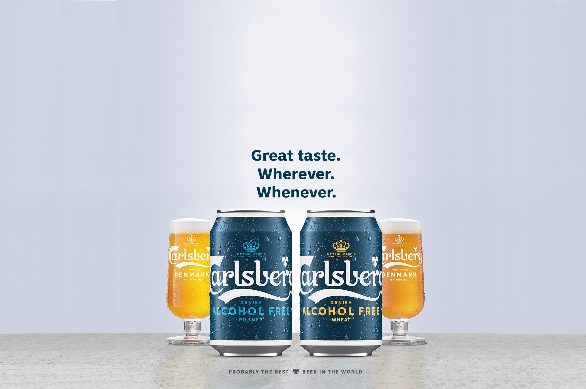 Carlsberg Alcohol Free Pilsner and Wheat