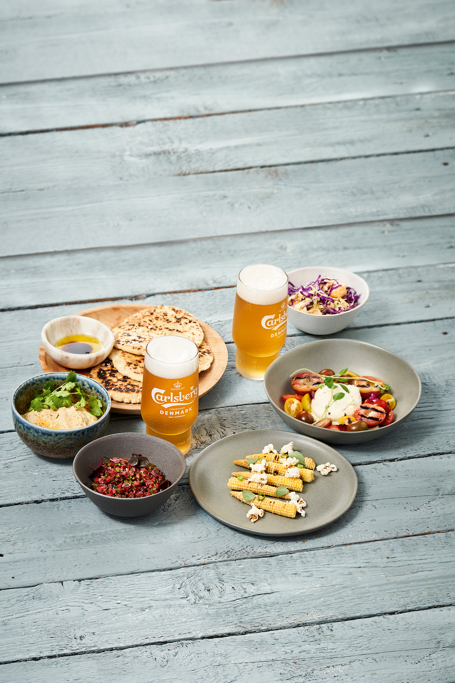 Carlsberg öl och tapas passar bra ihop och gör matupplevelsen ännu bättre.