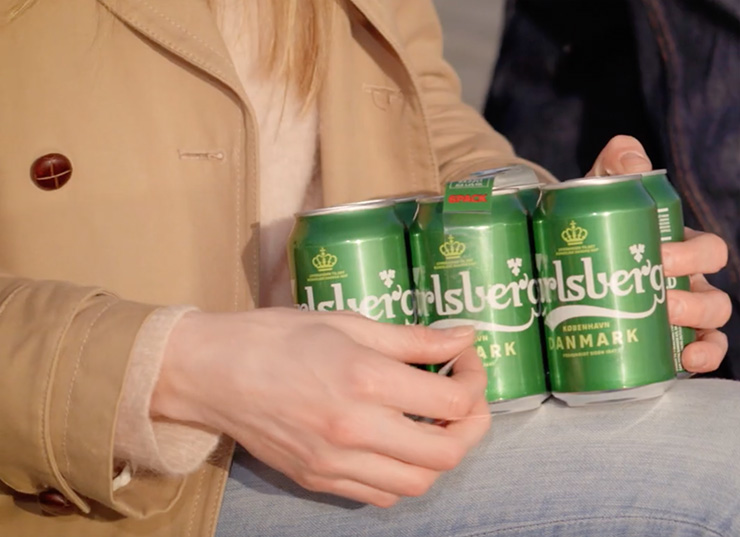 carlsberg snap pack six pack of beer