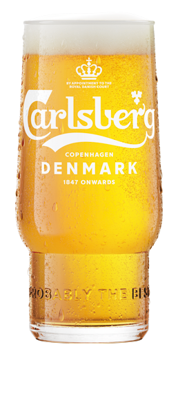 carlsberg glass-stemmed