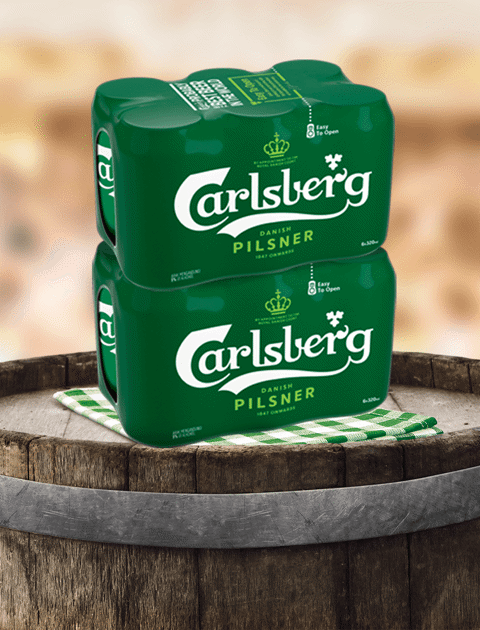 Enjoy Carlsberg at Hyper and Supermarkets